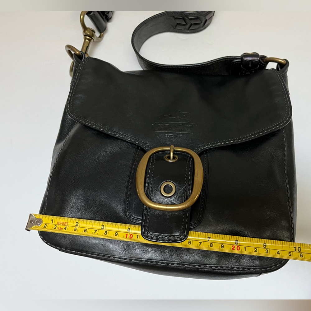COACH 11419 BLEECKER LEGACY TATTERSALL FLAP BUCKLE BAG - Picture 6 of 16